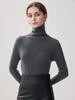 Women's 2026 Seamless High Neck Cashmere Sweater – Slim Fit Winter Base Layer