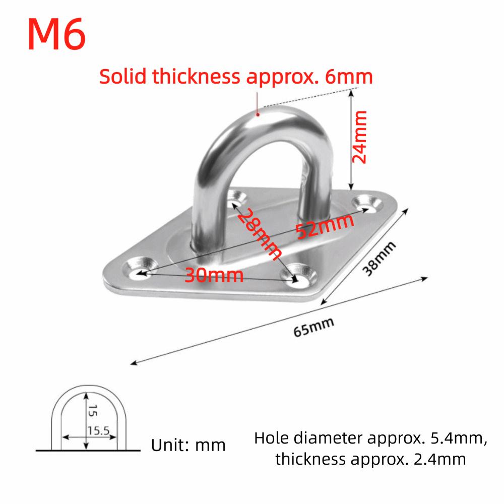 Kit de suspension pour hamac losange robuste 4 pièces Pour hamacs d'intérieur et d'extérieur et chaises balançoires