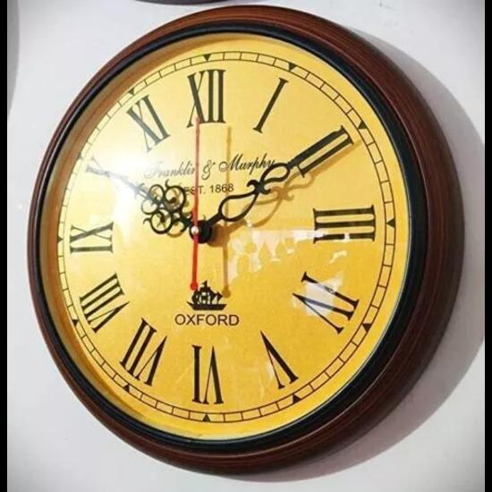 

Морская коллекция деревянные настенные часы антикварные уникальные стильные художественные декоративные часы для дома и офиса 12 дюймов (коричневый)