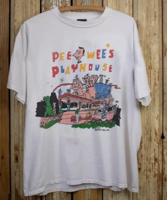 

Pee Wees Playhouse Shirt, Vintage 90s Pee Wee Herman Shirt 2XL