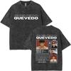 Singer Quevedo Buenas Noches Tour Washed T-shirts Men Women Fashion Vintage Oversized T Shirt Harajuku Cotton Tshirt15