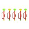 10pcs Kids Trumpet Toys Plastic Trumpet Toy Funny Noise Making Tools Cheering Prop (random Color)
