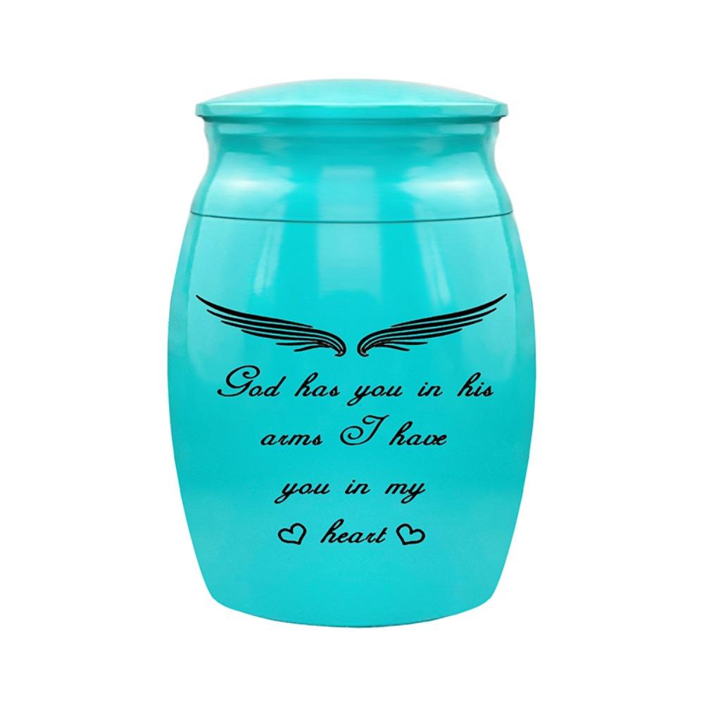 Waterproof Memorial Pets Urn Aluminum Zinc Zinc Alloy Cremation Urns Personalized Ashes Sealed Box  Funeral