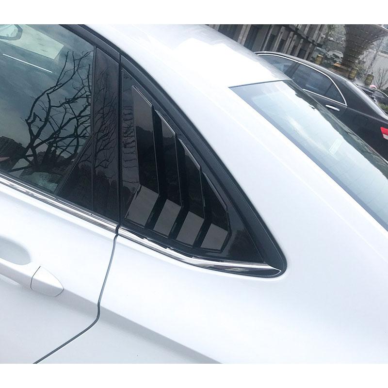 2Pcs Rear Side Window Louver Shutter Cover Trim for VW Volkswagen Jetta A7 Mk7 - Auto Accessories