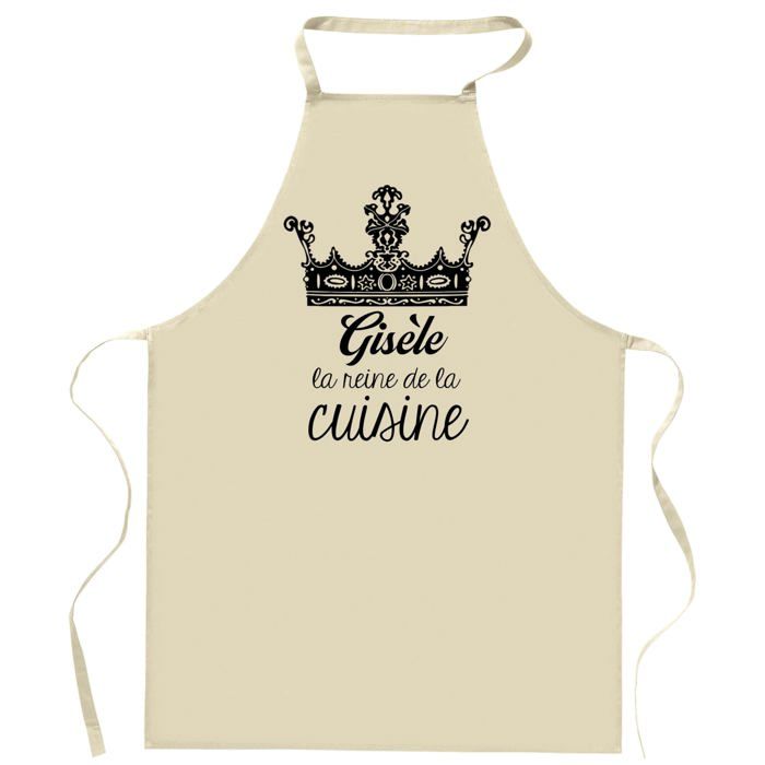 Tablier de cuisine - Gisèle - Impression bretonne - Coton résistant - Liens ajustables