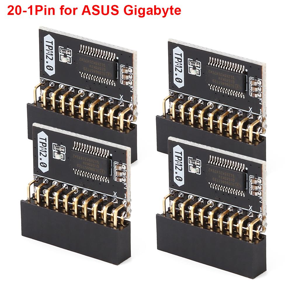 10-1PCS TPM 2.0 Encryption Security Module Board 4GB For ASUS ASRock MSI ASRock GIGABYTE LPC 14/18/20 Pin Motherboards Card
