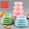 Silikon-Mittags- & Reise-Bento-Box für Kinder - Tragbare & Frische-Mahlzeitenschale