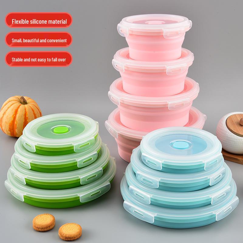 Silikon-Mittags- & Reise-Bento-Box für Kinder - Tragbare & Frische-Mahlzeitenschale