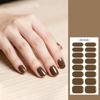 3PCS Solid Color No-Bake Gel Nail Stickers, Easy Application, Long-Lasting