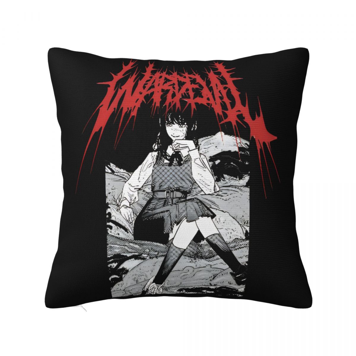

Yoru Chainsaw Man War Devil Square Pillow Cases Asa Mitaka Cushion Covers Funny Zippered Decor Pillowcase for Home 40*40cm 30cm x 30cm