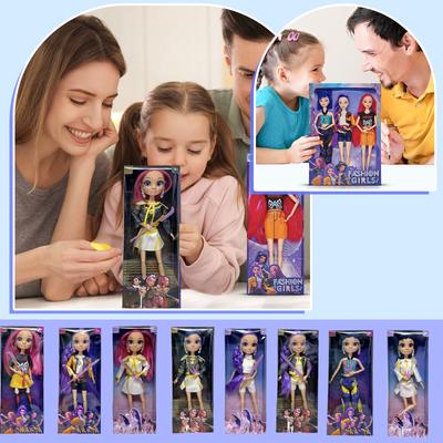 Fashionable Plastic Doll Figures Collection With Unique Stylish Outfits And Colorful Hairstyles Perfect Gift For Kids To And Creat