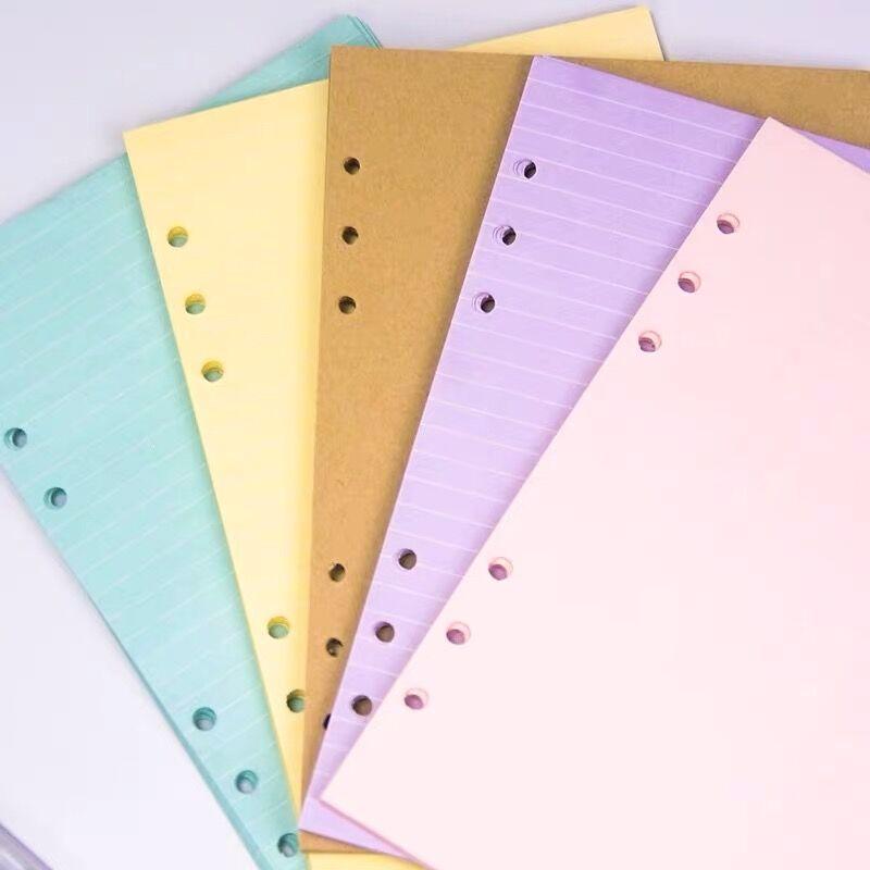 Diary A7 A6 A5 Transparent Loose Leaf Binder Notebook Inner Core Cover Note Book Journal Planner Office Stationery Supplies