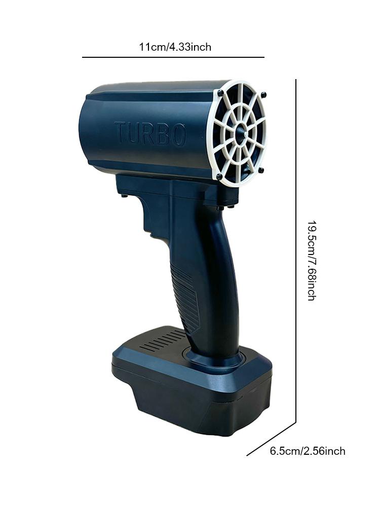 

Воздуходувка Бесщеточный двигатель Электрический турбореактивный вентилятор 760 Вт Высокоскоростной турбореактивный вентилятор Мощный аккумуляторный пылеуловитель чёрный