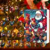 Christmas Blind Box Countdown Calendar With Acrylic Rooster Ornaments For Holiday Decor And Gift Giving