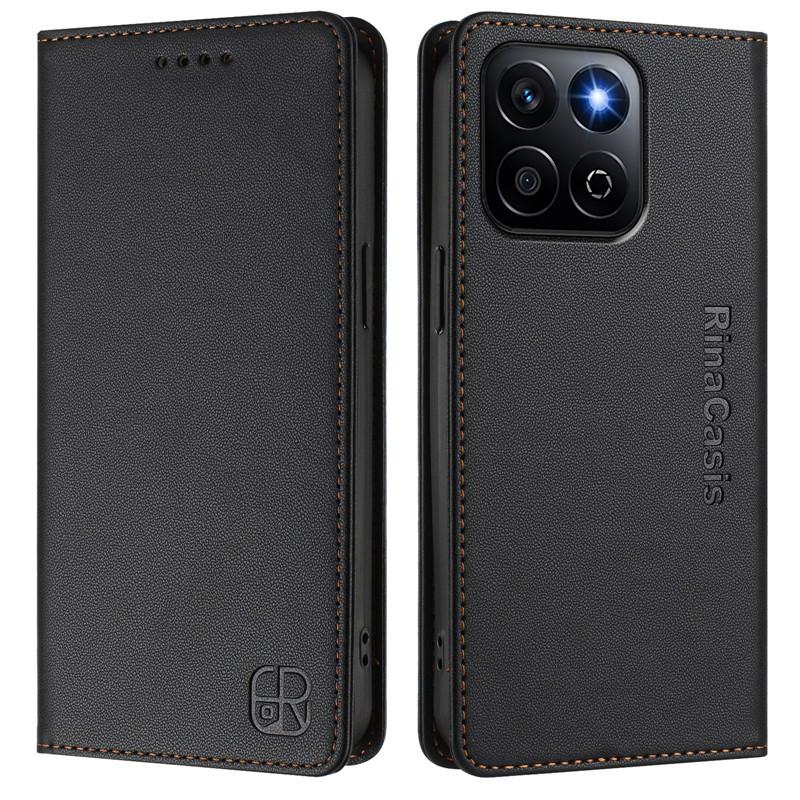 Luxury Anti-thef Wallet Flip Cover Phone Case For Honor 200 Pro 90 Smart Honor200 Lite 5G Leather Cases Magnet Solid Color Coque