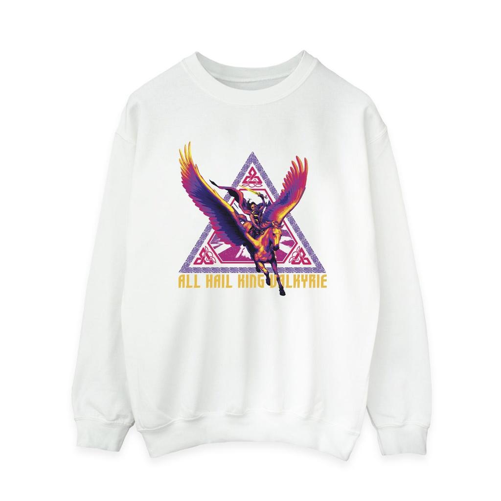 Marvel Womens/Ladies Thor Love And Thunder All Hail Valkyrie Sweatshirt