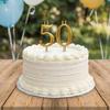 Elegant Gold Number Candle Holders Cake Toppers Decorations For Birthday Parties And Significant Gatherings