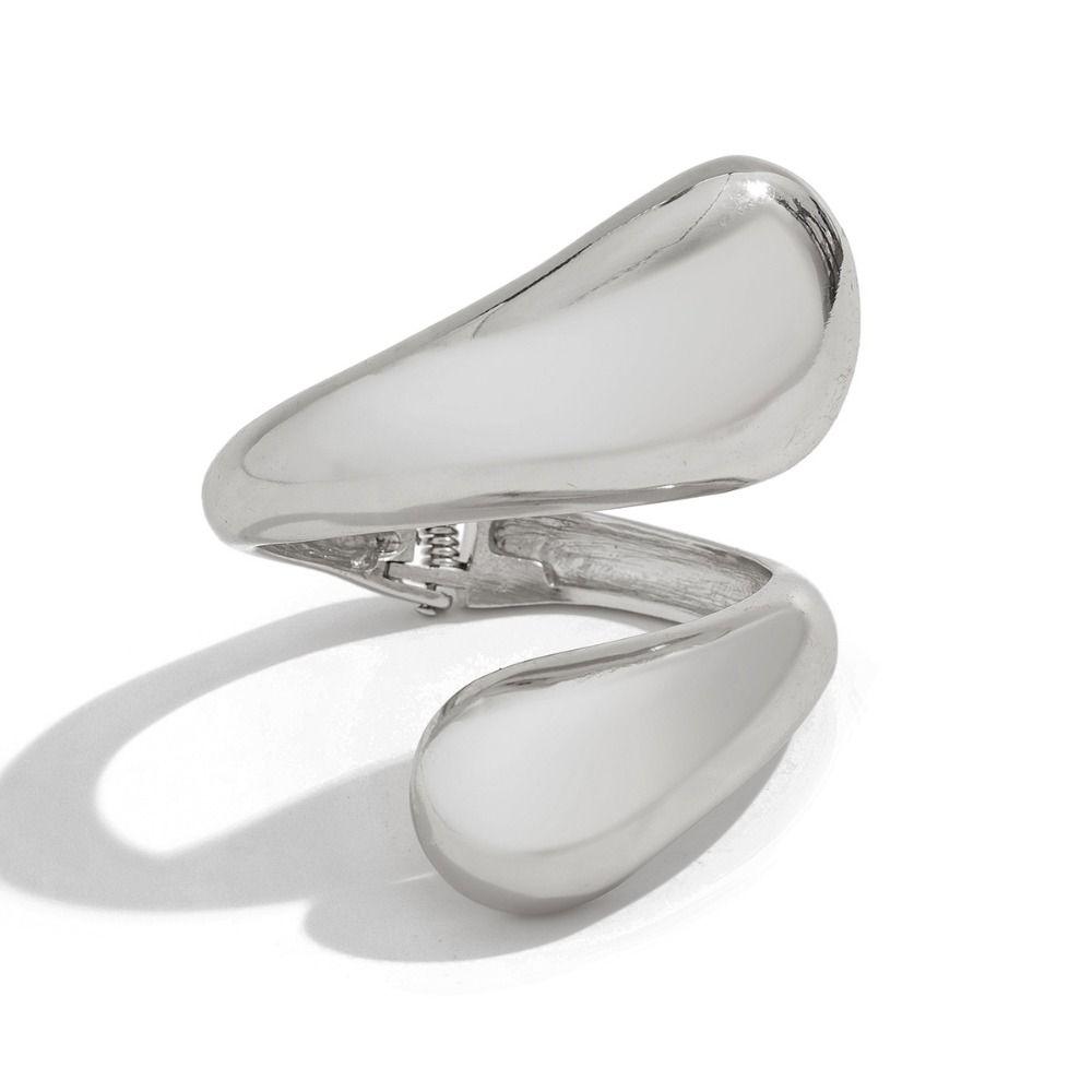 Irregular Teardrop Spring Bracelet Personalized Hand Chain Simplicity Metallic Bracelets Girl