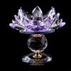 Hoom Decor Crystal Lotus Candle Holder 8 Colors Lotus Figurines Candle Stand  Party