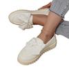 Bow Thick-soled Loafers for Women, 2025 Autumn New British-style Plus-size Muffins with A Foot of Small Leather Shoes