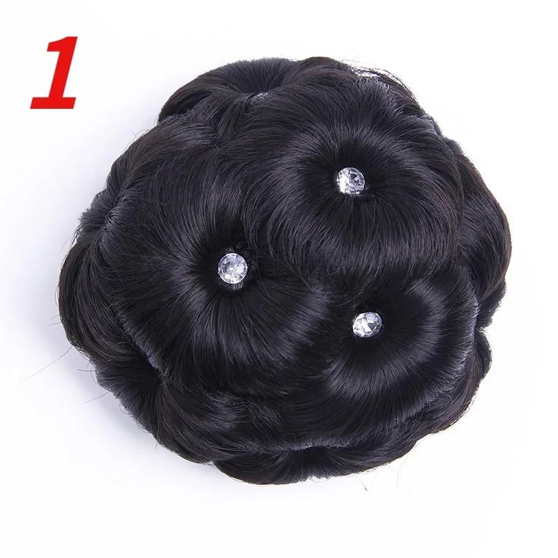 

1 шт. Модный круглый пучок для волос, кудрявые волосы, свадебное украшение для головы со стразами, персонализированные инструменты для укладки для женщин, подарки, аксессуары для волос A