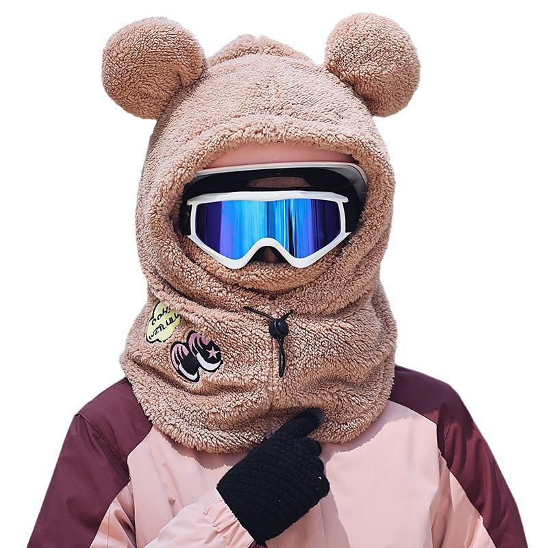 Hats  Men and Women Cycling In Autumn and Winter Warm Hood  Windproof and Cold Winter Motorcycle Full Face Helmet Hat Cover