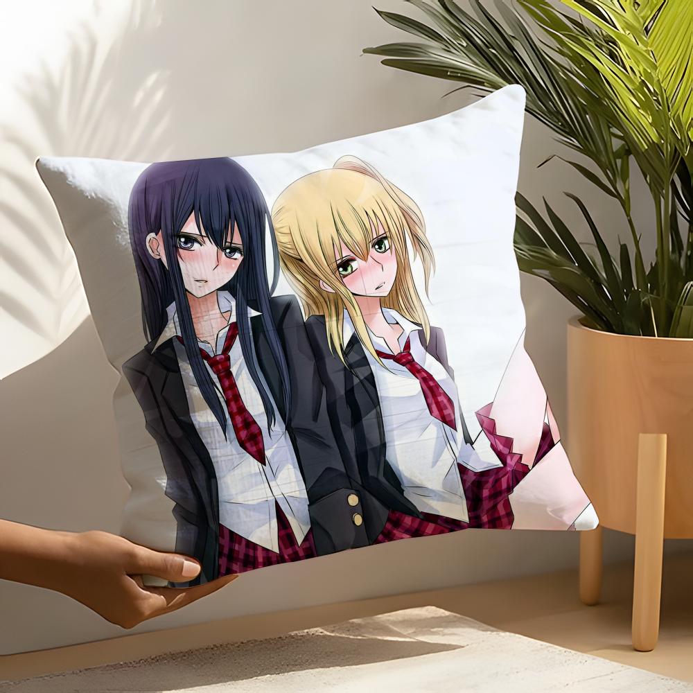 Yuri Anime Bloom Into You Kissenbezug Heim Wohnzimmer Dekoration Leinen Kissenbezüge Kissenhülle
