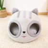 Cat Head Cat Nest Semi-enclosed Creative Shape Pet Nest Cat Nest Kennel Deep Sleep Nest Mat Separated Pet Supplies