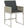 VidaXL Garden Dining Set and Cushions 13 Pcs Light Grey Rattan 3278170