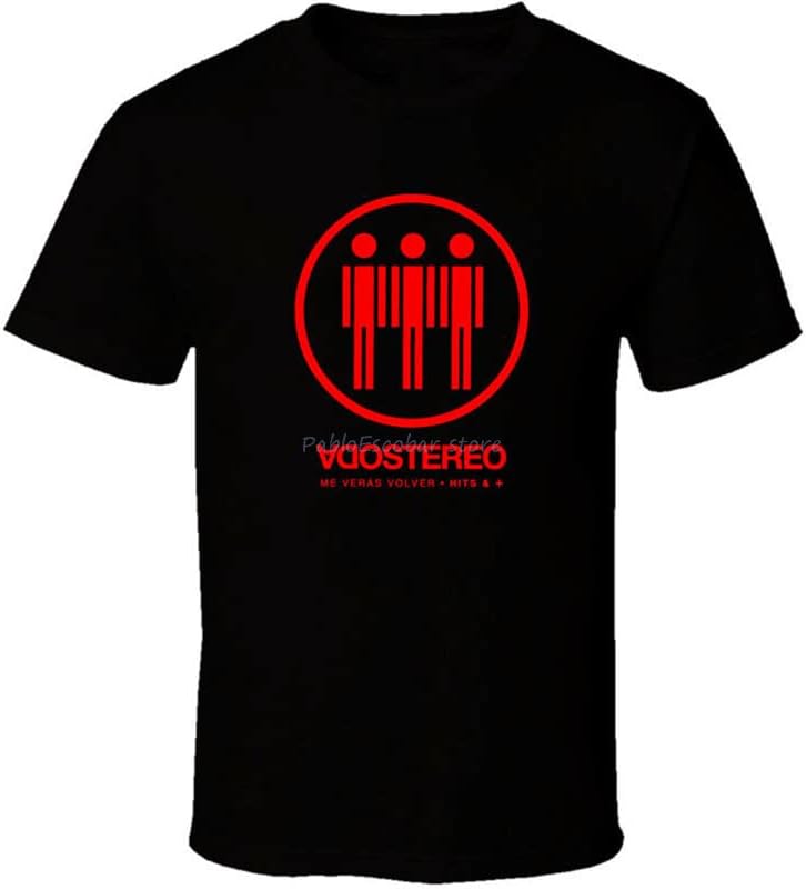 Soda Stereo New Vintage Logo Shirt Black White Tshirt Men s Summer Tee Shirt XL чёрный