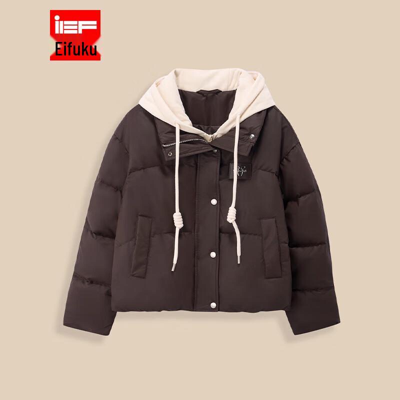 

IEF Women s Stylish White Duck Down Puffer Jacket L