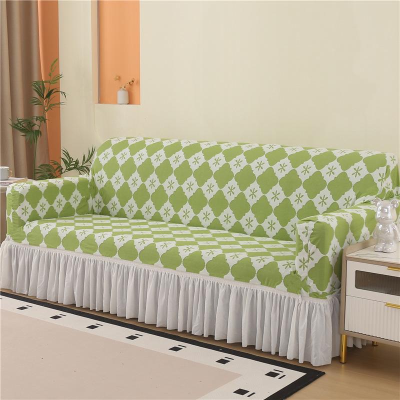 Thick Sofa Cover With Skirtastic Couch Cover1/2/3/4 Seater Sofa Protective Cover For Living Room
