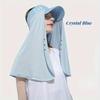 Sun Visor Hat With Neck Flap Summer Sun Protection Cooling Shawl Breathable Mesh Sport Cap Removable Full Cover Visors