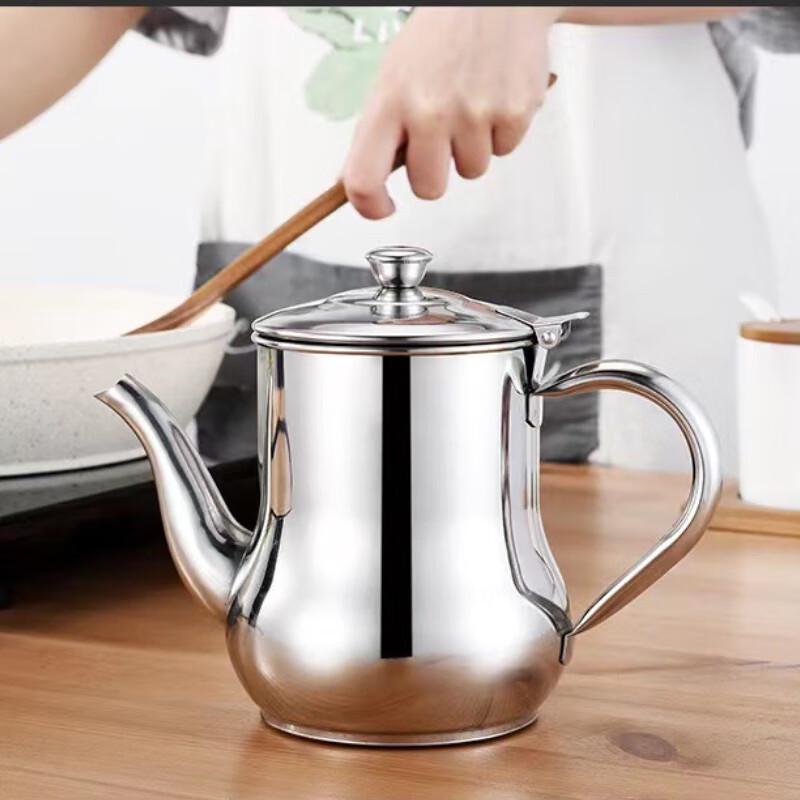 Ölspender aus Edelstahl mit Filter