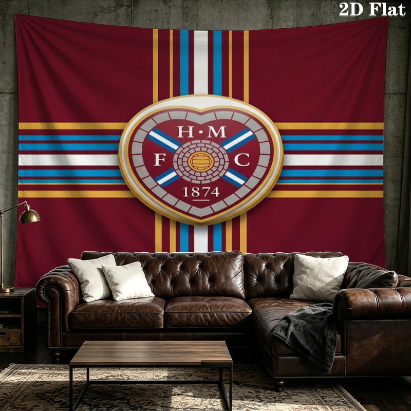 Heart of Midlothian Printed Tapestry – Wall Hanging for Bedrooms, Dorms, and Home Decor