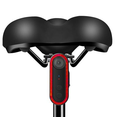 מצלמת אופניים עם 1080P HD 150 זווית רחבה מקליטת מבט אחורי לאופנוע אפליקציה IPX6 עמידה למים מצלמת וידאו לבטיחות רכיבה על אופניים אור אחורי, מצלמה,
