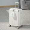 2025 Large Capacity Leather Suitcase with Universal Wheels and Combination Lock