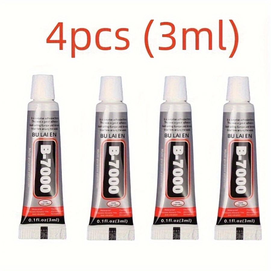 

4 шт. B7000 жидкий клей, прозрачный невидимый клей для ремонта мобильных телефонов, универсальный клей «сделай сам», 3 мл, клей для дрели, ювелирных изделий 4pcs