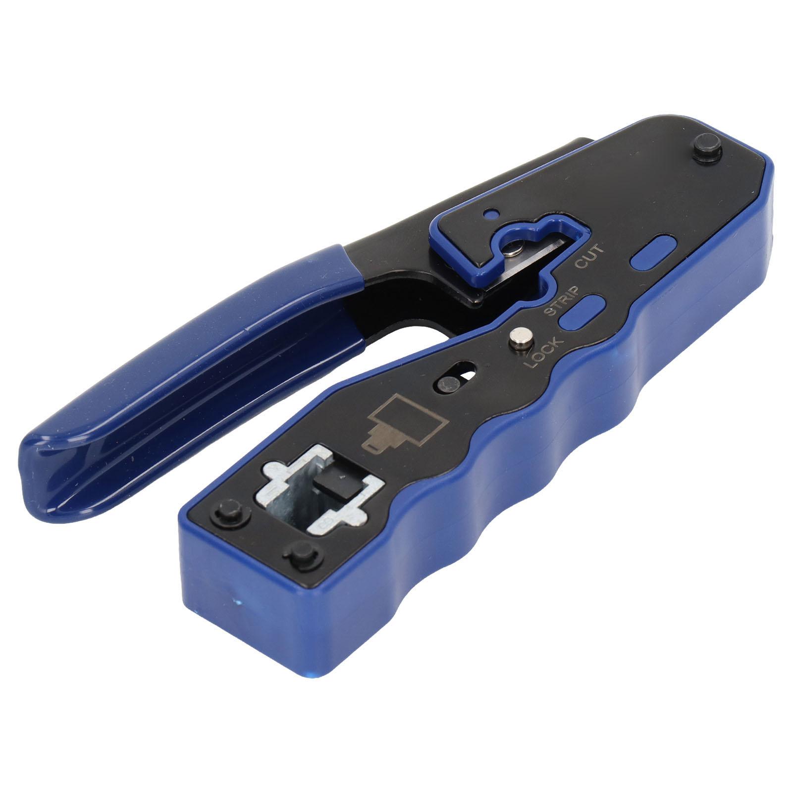 

Набор инструментов для обжима RJ45, инструмент для зачистки кабеля и обжима проводов с набором из 50 разъемов RJ для сети