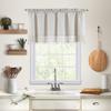 American Plain Crochet Short Curtain Kitchen Curtain Block Coffee Curtain Wash Table Cabinet Dust-Proof Half Curtain
