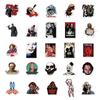 50 Pcs Horror Movie Combination Sticker Set Laptop Journal Phone Water Bottle Decoration