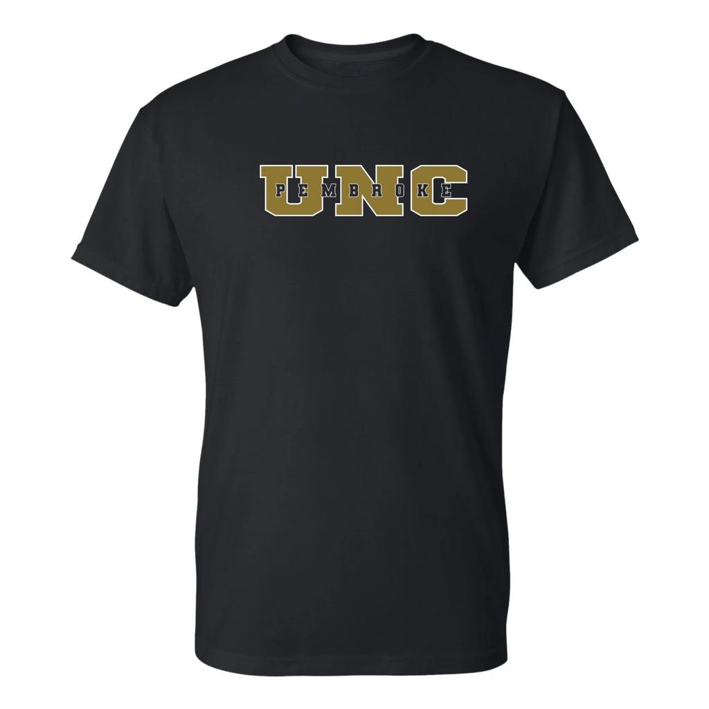 UNC Pembroke Basic Block T-Shirt - Black