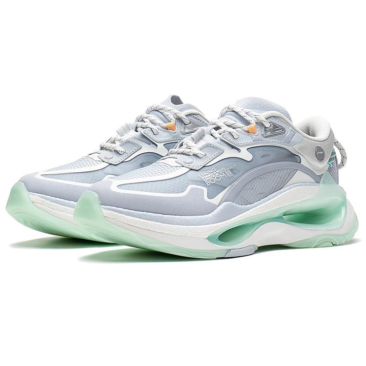 Li Ning Exceed Infinity Textile, Synthetic Leather Cushioning Slip Resistant Abrasion Resistant Low Top Casual Shoes AZGS086-1