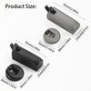 Metal Accessories Silent Door Stop Space Saving Wall Mount Stopper Hydraulic Door Stopper  Bedroom