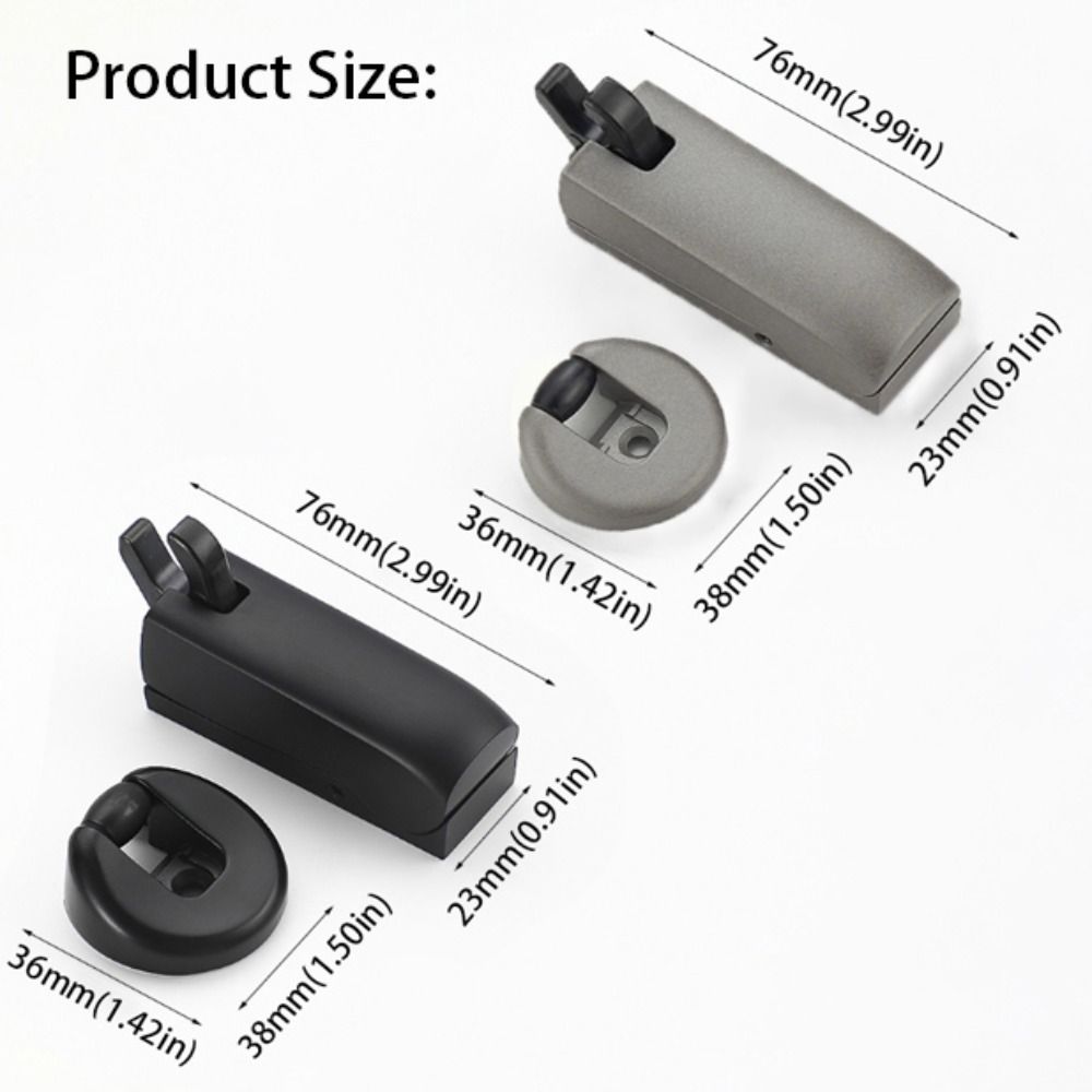 Metal Accessories Silent Door Stop Space Saving Wall Mount Stopper Hydraulic Door Stopper  Bedroom
