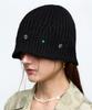 Aleseueseussi Rivet Bucket Beanie - Black