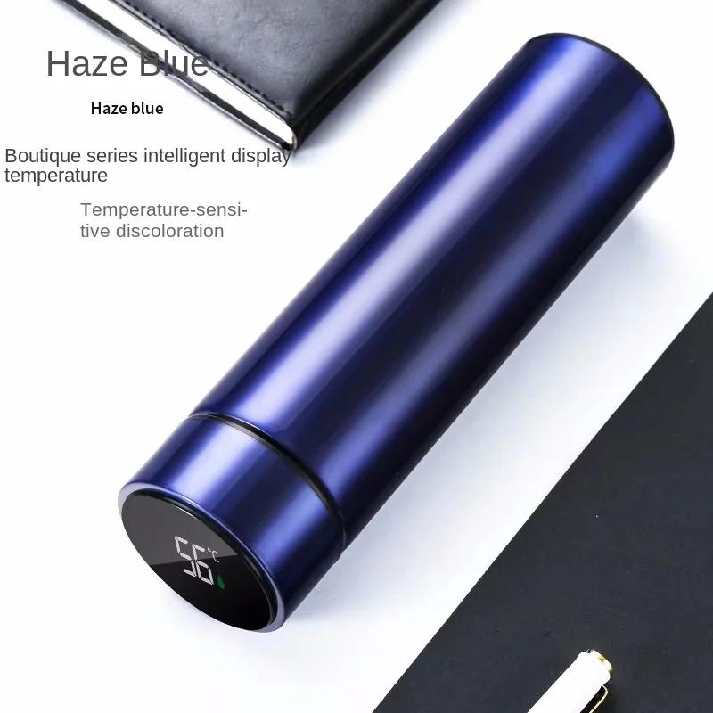 304 Stainless Steel Thermos Cup Smart Display Vacuum Water Cup for Men and Women Students High Value Office Cup