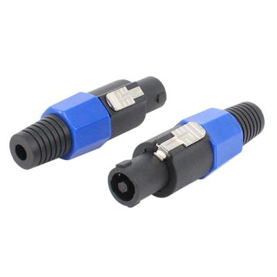 4 Stück 4-Pin NL4FC Lautsprecherstecker Lautsprecherstecker Anschlüsse Zubehör für Musikgenuss im Freien Lautsprecherkabelstecker