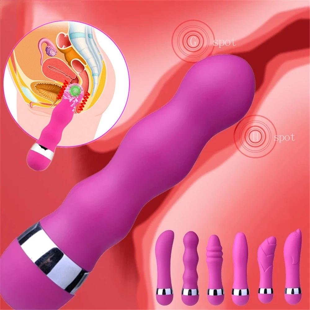 Kvinne G-Spot Vagina Vibrator Klitoris Analplugg Rumpe Erotiske sexleketøy for kvinner Menn Voksne Dildoer Fidget Leker Onani