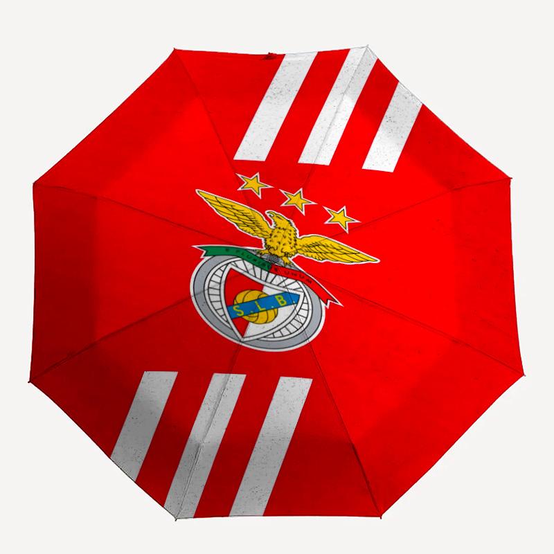 1pc B-Benfica Umbrella, Sun Protection, And UV Shielding. It Has Eight Sturdy Ribs for Outdoor Use And Perfect As a Holiday Gift